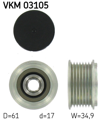 Sistem roata libera, generator VKM 03105 SKF